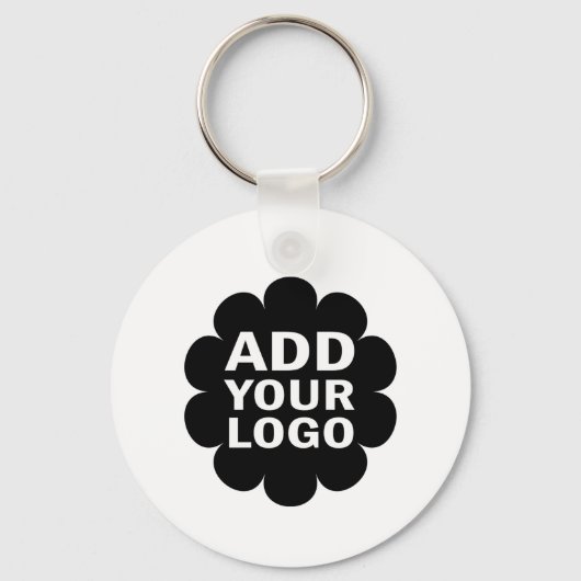 Eenvoudig Minimaal Voeg uw Business Logo Promotion Sleutelhanger (Achterkant)