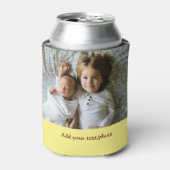 eenvoudig minimaal VOEG UW FOTO TEKST CHRISTMAS C  Blikjeskoeler (Blikje Voorkant)