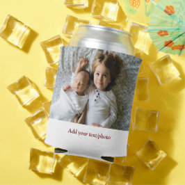 eenvoudig minimaal VOEG UW FOTO TEKST CHRISTMAS C  Blikjeskoeler