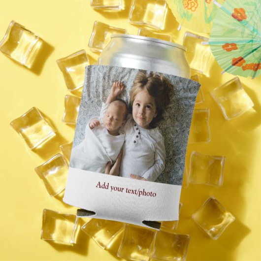 eenvoudig minimaal VOEG UW FOTO TEKST CHRISTMAS C Blikjeskoeler (Insitu Zomer)