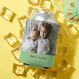 eenvoudig minimaal VOEG UW FOTO TEKST CHRISTMAS C  Blikjeskoeler