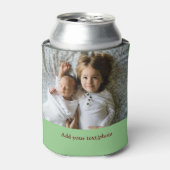 eenvoudig minimaal VOEG UW FOTO TEKST CHRISTMAS C  Blikjeskoeler (Blikje Voorkant)