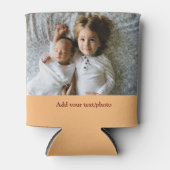 eenvoudig minimaal VOEG UW FOTO TEKST CHRISTMAS C  Blikjeskoeler (Voorkant)