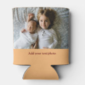 eenvoudig minimaal VOEG UW FOTO TEKST CHRISTMAS C  Blikjeskoeler (Achterkant)