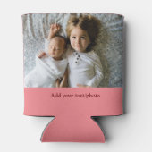 eenvoudig minimaal VOEG UW FOTO TEKST CHRISTMAS C  Blikjeskoeler (Achterkant)