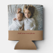 eenvoudig minimaal VOEG UW FOTO TEKST CHRISTMAS C  Blikjeskoeler (Achterkant)