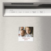 eenvoudig minimaal VOEG UW FOTO TEKST CHRISTMAS TO Magneet (Insitu (Vaatwasser))