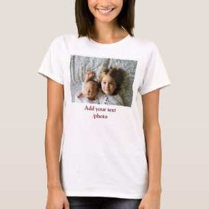 eenvoudig minimaal VOEG UW FOTO TEKST CHRISTMAS TO T-shirt