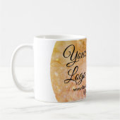 eenvoudig minimaal voeg uw logo/design roze oranje koffiemok (Links)