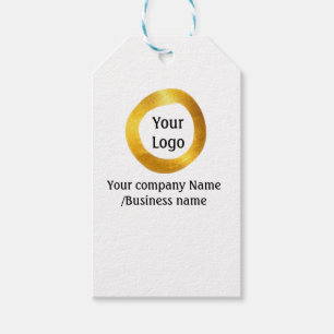 eenvoudig minimaal voeg uw logo goud website socia cadeaulabel