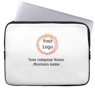 eenvoudig minimaal voeg uw logo goud website socia laptop sleeve