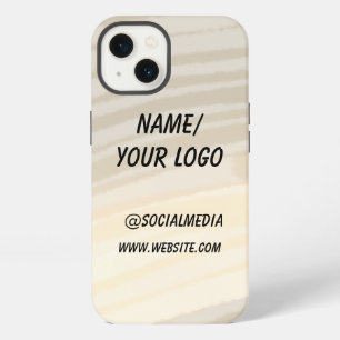 eenvoudig minimaal voeg uw logo naam aquarel Hoes iPhone 13 Hoesje