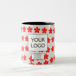 eenvoudig minimaal voeg uw logo/ontwerp hier bedri tweekleurige koffiemok