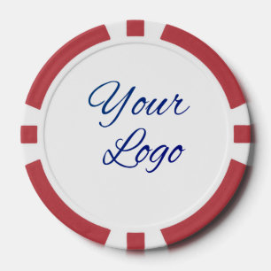 eenvoudig minimaal voeg uw logo/ontwerp hier tekst poker chips