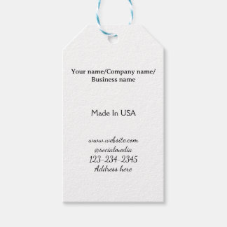 eenvoudig minimaal voeg uw logo/ontwerp hier toe b cadeaulabel