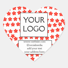 eenvoudig minimaal voeg uw logo/ontwerp hier toe b hart sticker