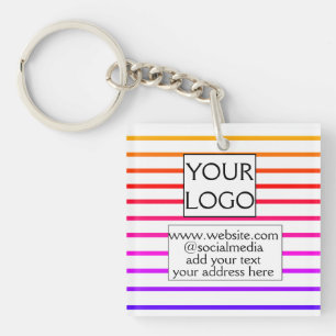 eenvoudig minimaal voeg uw logo/ontwerp hier toe b sleutelhanger