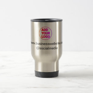 eenvoudig minimaal voeg uw logo/ontwerp waterverf reisbeker