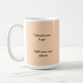 eenvoudig minimaal voeg uw logo tekst details   ko koffiemok