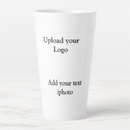eenvoudig minimaal voeg uw logo tekst details toe  latte mok