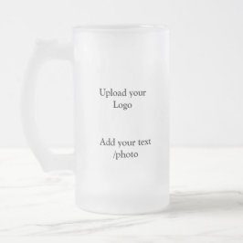 eenvoudig minimaal voeg uw logo tekst details toe  matglas bierpul