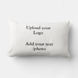 eenvoudig minimaal voeg uw logo tekstdetails toe w kussen