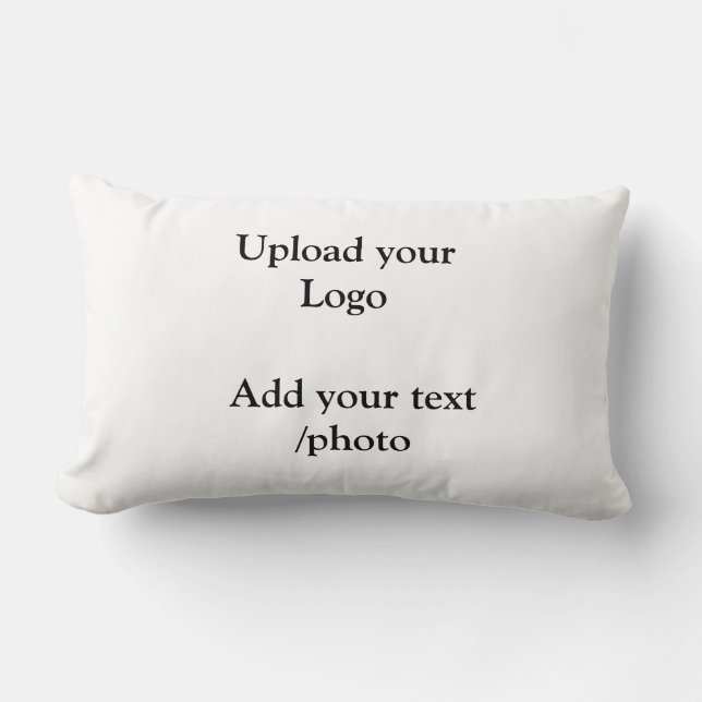 eenvoudig minimaal voeg uw logo tekstdetails toe w kussen (Voorkant)