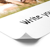 Eenvoudig minimaal voeg uw logo- tekstnaam poster  (Hoek)