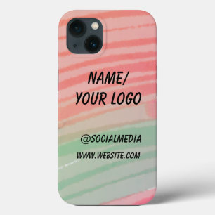 eenvoudig minimaal voeg uw logo waterverf toe Case-Mate iPhone case