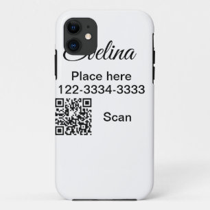 Eenvoudig minimaal voeg uw naam tekst plaats stad Case-Mate iPhone case