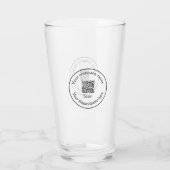 eenvoudig minimaal voeg uw QR-code scan toe naam Glas (Achterkant)