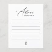 Eenvoudig minimaal Vrijgezellenfeest advies Kaart (Voorkant)