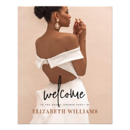 Eenvoudig Minimaal Vrijgezellenfeest Foto Welkomst Foto Afdruk