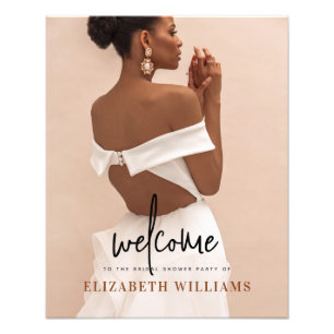 Eenvoudig Minimaal Vrijgezellenfeest Foto Welkomst Foto Afdruk