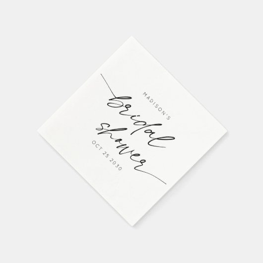 Eenvoudig Minimaal Vrijgezellenfeest Script | Zwar Servet (Hoek)