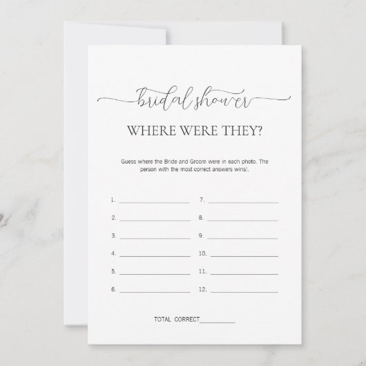 Eenvoudig minimaal waar waren ze Vrijgezellenfeest Kaart (Voorkant)