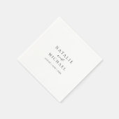 Eenvoudig minimaal zwart en wit, modern servet (Hoek)