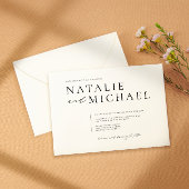 Eenvoudig minimaal zwart en wit, modern vierkant h kaart