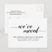 Eenvoudig, minimaal zwart, we hebben een nieuwe th aankondigingskaart (Voorkant / Achterkant)