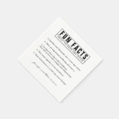 Eenvoudig minimaal zwart-wit en bruinvet roze papi servet (Hoek)