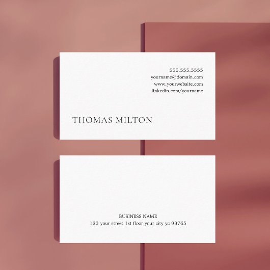 Eenvoudig minimaal zwart-wit netwerk van consultan visitekaartje