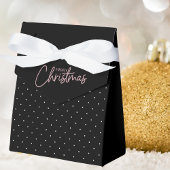 Eenvoudig Minimaal Zwart & Wit Vrolijk Kerstfeest Bedankdoosjes