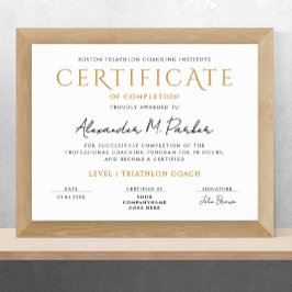 Eenvoudig Minimal Classic Zwart Wit Afstudeerder D Poster