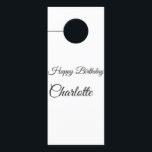 EENVOUDIG MINIMAL.CUTIE ADD NAME BABY happy birthd Deurhanger<br><div class="desc">Ontwerp</div>