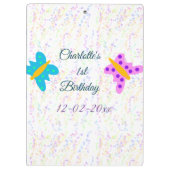 EENVOUDIG MINIMAL.CUTIE ADD NAME BABY happy birthd Klembord (Achterkant)