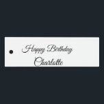 EENVOUDIG MINIMAL.CUTIE ADD NAME BABY happy birthd Lineaal<br><div class="desc">Ontwerp</div>