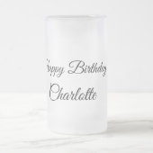 EENVOUDIG MINIMAL.CUTIE ADD NAME BABY happy birthd Matglas Bierpul (Center)