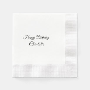 EENVOUDIG MINIMAL.CUTIE ADD NAME BABY happy birthd Servet