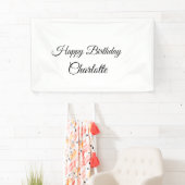 EENVOUDIG MINIMAL.CUTIE ADD NAME BABY happy birthd Spandoek (Insitu)