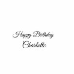 EENVOUDIG MINIMAL.CUTIE ADD NAME BABY happy birthd Staand Fotobeeldje<br><div class="desc">Ontwerp</div>